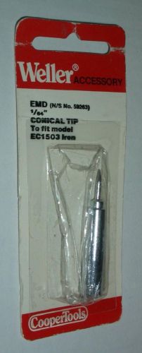 Weller cooper tools 1/64” conical solder tip emd for ec1503 for sale