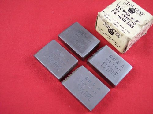 Toledo beaver npt pipe threading dies fit 999 999a 1000m die heads 6 sizes new for sale