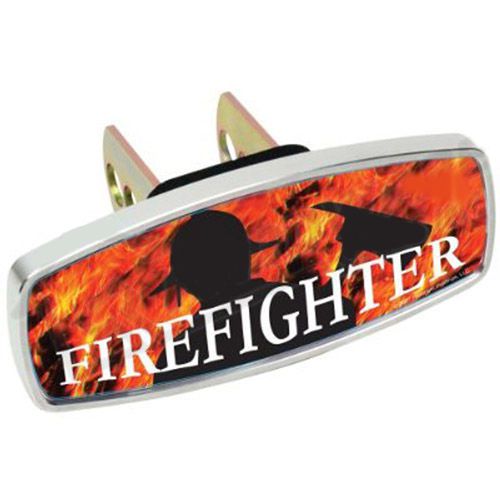 HitchMate 4232 Premier Series HitchCap - &#034;Firefighter and Flames&#034;