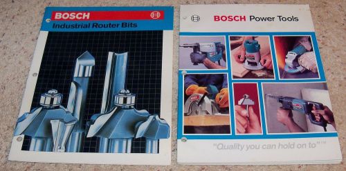 Bosch Power Tools Catalog, Manual, 1986, Industrial Router Bits
