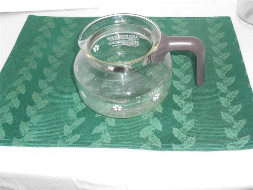 Mr. Coffee Decanter Replacement Part 8-10 Cup Glass Brown 5 inches Tall