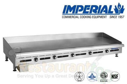Imperial comm griddle heavy duty thermostat controlled 60&#034; nat gas model itg-60 for sale
