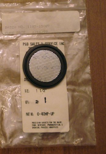 #40mp-up-1&#034;&#034; tri-clamp #33 perforated metal gasket ~ buna-n 3a fda for sale