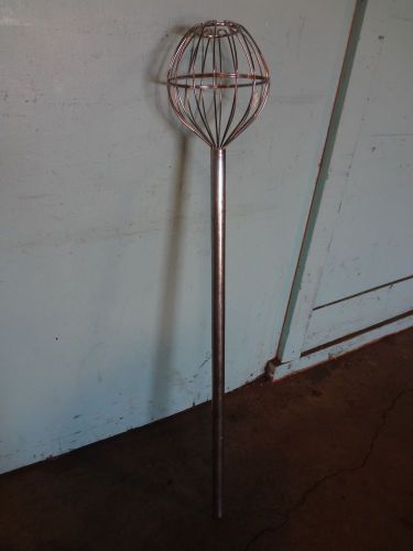 HEAVY DUTY  INDUSTRIAL / COMMERCIAL  STAINLESS STEEL 48&#034;L MIXING BEATER / WHISK