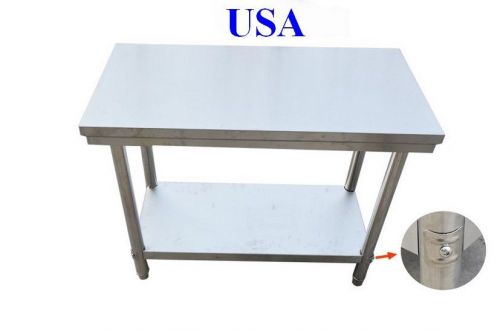 Stainless Steel Work Table Commercial Kitchen New