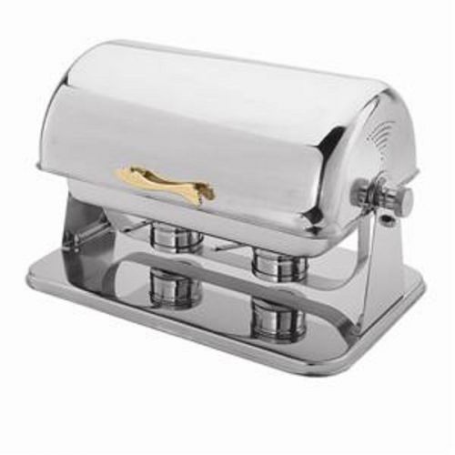 CONTEMPO CHAFER -STAINLESS STEEL CURVED TOP SWINGS OPEN - 8 QUARTS - SLRCF0181GZ