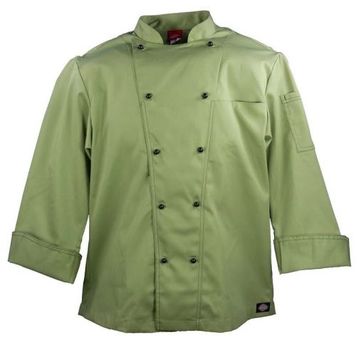 Dickies Executive Chef Coat Jacket Celery Black Topstitch CW070302CCEL 38 New