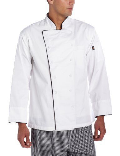 Dickies Mens Bruno Executive Chef Coat  White  XX-Large