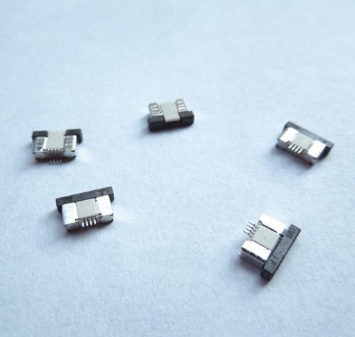 10 pcs ffc fpc  4-pin 1.0mm pitch ribbon flat connector socket top contact for sale