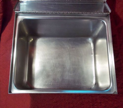 Admar Polar Ware Hot Dog Steamer / Warmer Stainless Hinged Lid Container Pan