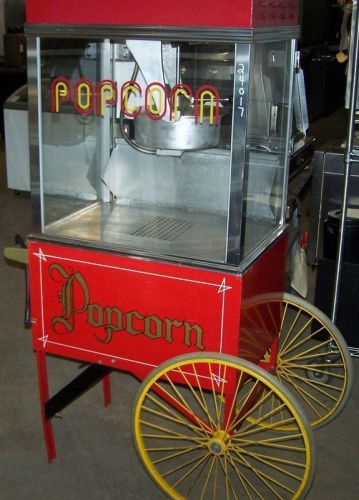 Gold medal 14 oz. popcorn maker with cart on wheels model: 2121 for sale