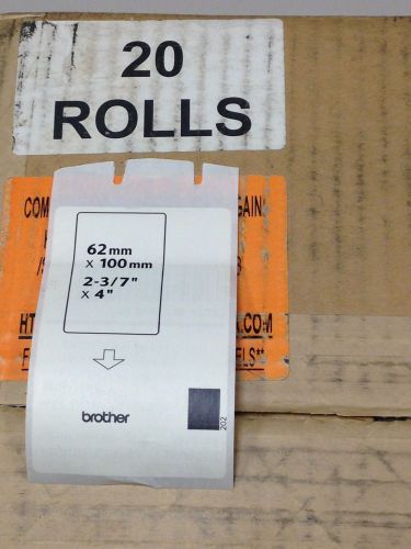 20 Rolls of Brother QL-570 shipping labels