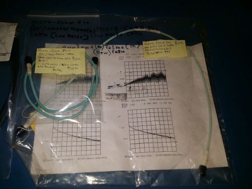 Micro-Coax Inc. Low Noise Cables 24&#034;  SMA(M) to SMA(M) qty 2 &amp; Orbis Cable