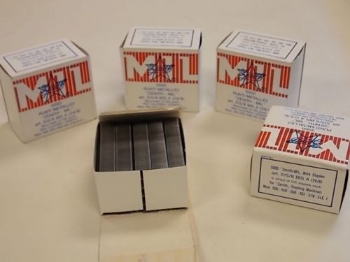 Zenith-mil stainless steel staples 515 / 8 bis a (24/8) set of 5 (qty:25000) for sale