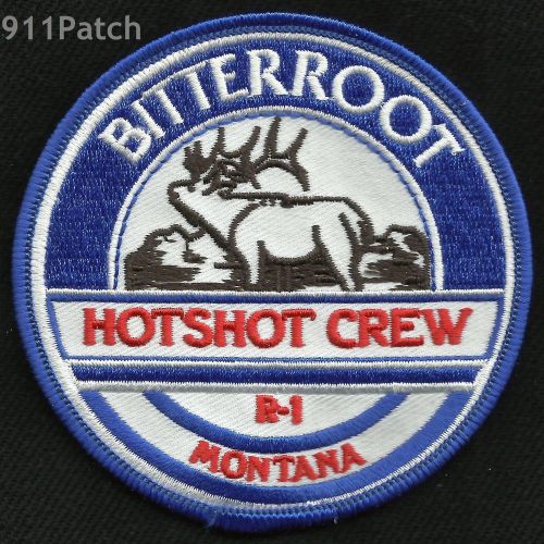 BITTERROOT, MT - Hot Shot Crew R-1 Wildland FIREFIGHTER Patch HOTSHOTS