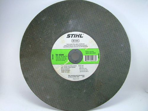 STIHL 08350202023 12&#034; x 20mm Abrasive Cut-Off Stone Wheel NEW (LOT OF 5)