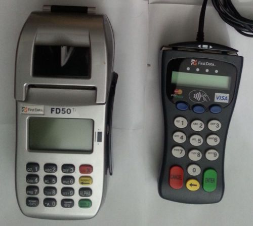First Data FD50 Credit Card Terminal with FD-30 PIN Pad