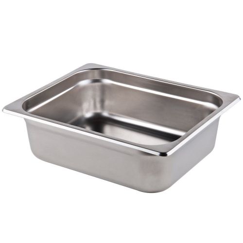 1/2 Size Stainless Steel Steam Table / Hotel Pan 4&#034; Deep