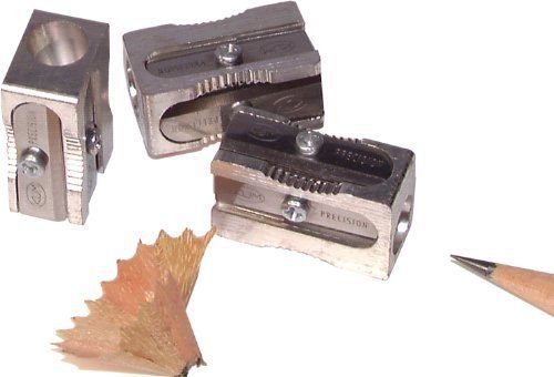 Kum 104.03.01 Magnesium Alloy 1-Hole Steel Blade Rectangular Pencil Sharpeners