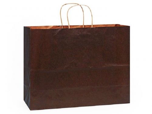 Brown Paper Shopping Bag 5 Large VOGUE 16 x 6 x 12 Retail Merchandise