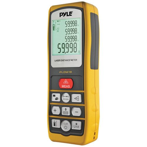 BRAND NEW - Pyle Pldm18 Handheld Laser Distance Meter With Backlit Lcd Display&amp;#