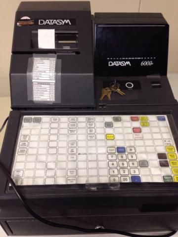 Datsym POS  Cash Register  Model SC6000F with cash drawer