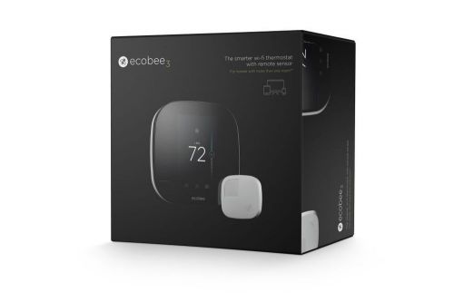 Ecobee3 smart thermostat, wi-fi w/ remote sensor - eb-state3-01 for sale