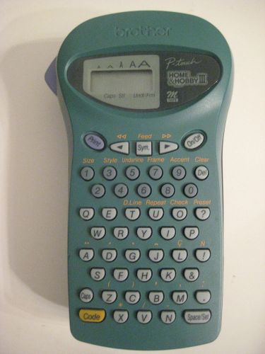 Brother P-Touch Label Maker PT-85 HOME &amp; HOBBY III