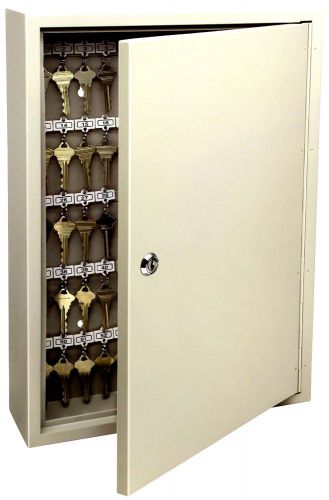 Lock Box Steel Cabinet 60 Key Wall Hook Storage Safe Keys Secure Hanging Access