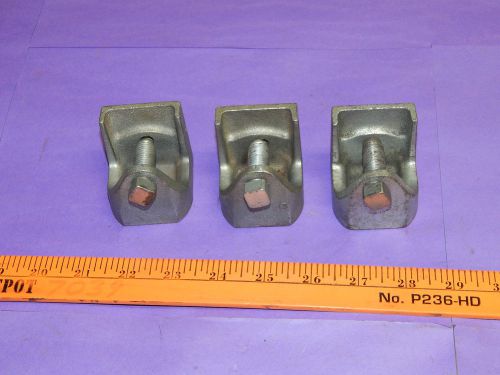 Lot of 3 appleton electric 1&#034; inch beam clamp for sale