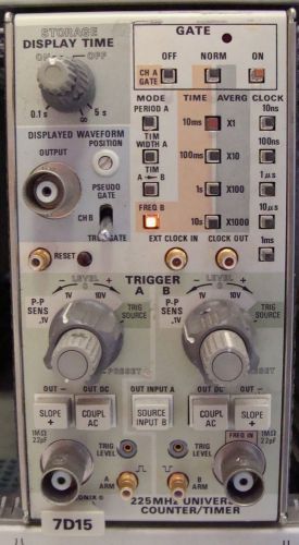 Tektronix 7d15 225mhz universal counter/timer! calibrated ! for sale