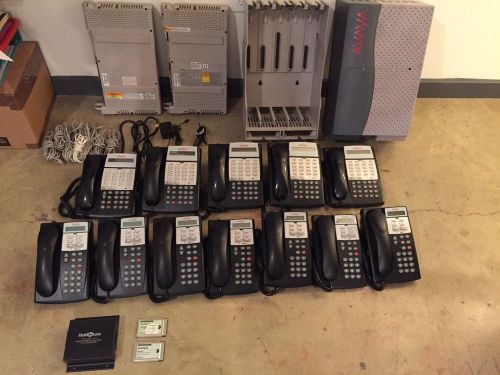 Complete Avaya Partner ACS R7 phone system 12 Phones (18D &amp; 6D), Mail, MOH