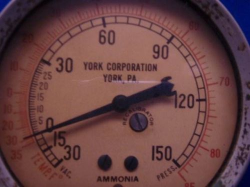 Antique york corp ammonia guage steampunk #4a-1 for sale