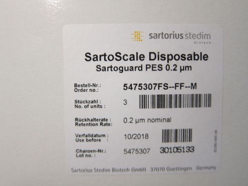Sartorius Sartoguard PES Filter, 0.2u; 5475307FS; Box of 3