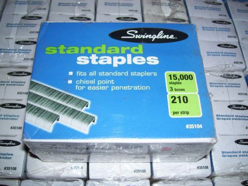 Swingline Brand Standard 1/4&#034; Staples Item Number 35108 (72 Boxes Of 5,000)