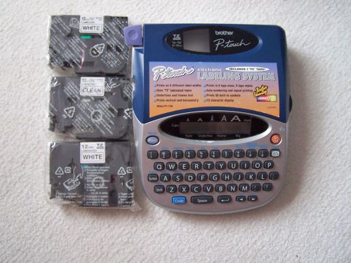 Brother P-Touch PT-1750 Electronic Thermal Labeling System Label Maker+3TZ TAPES