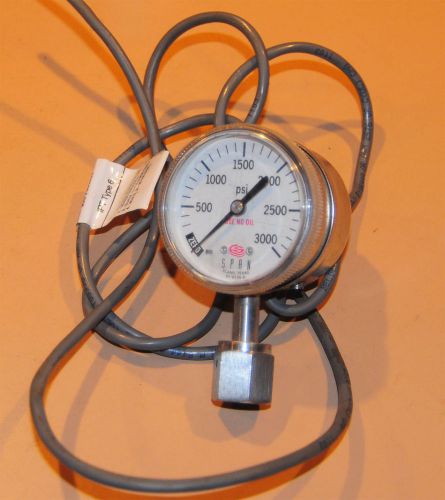 Span ipt-122 type 6 3000 psi pressure gauge/transmitter 1/4&#034; vcr for sale