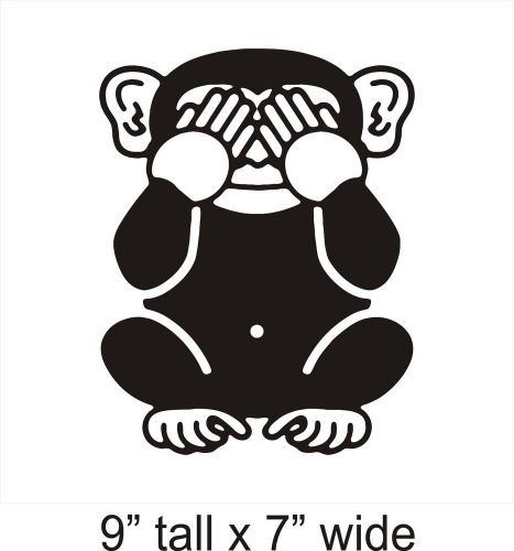 shy monkey toilet bathroom funny car sticker window decal / sticker vinyl SG55