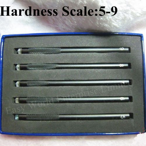 Mohs Hardness 5-9 Pencils Mineral Identification Scratch Test Scale