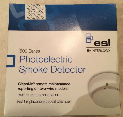 Interlogix esl 541AXT Four Wire Photoelectric Smoke Detector 6-12VDC NIB