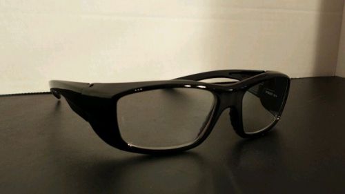 Pyramex emerge safety glasses black frame clear full magnifying lens + 2.00 z87 for sale