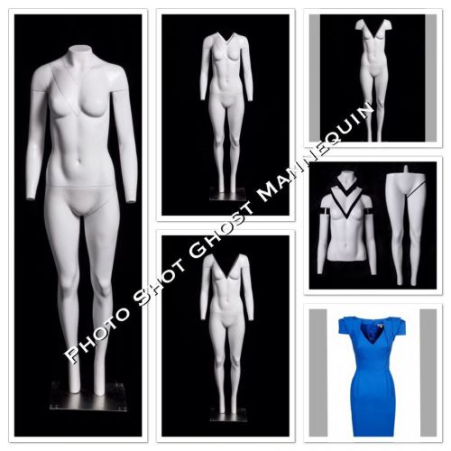 New female invisible ghost effect mannequin v-cut photography mannequins body for sale