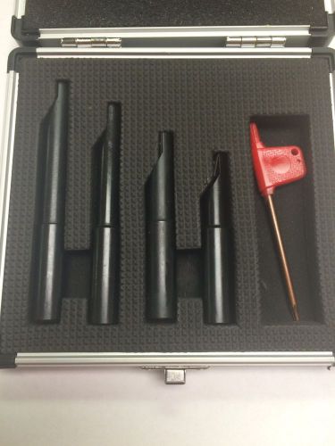 1/2&#034; Shank 4 Piece Indexable Boring Bar Set w Free TCMT inserts