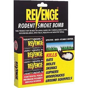 Bonide 61110 Revenge Mole &amp; Gopher Killer-RVNGE MOLE GAS BOMB 4PK