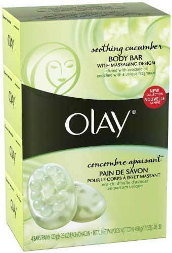 NEW Olay Body Bar  Soothing Cucumber  4 ct
