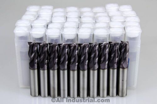 50 pcs yg1 4 flute 1/2 end mill solid carbide tialn coated x 1 x 3  cnc bit for sale
