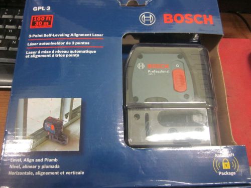 Bosch GPL3 3-Point Self-Leveling Alignment Laser New