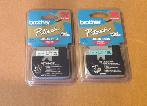 Gen. Brother P-touch M-921 Silver &amp; M-531 Blue New See Details