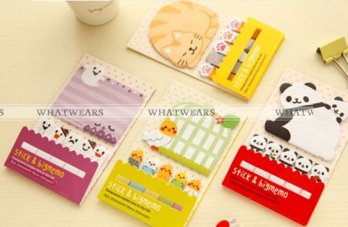 New Cute 1+5 Funny Joy Sticker Post It Flags Index Pad Tab Sticky Notes FK