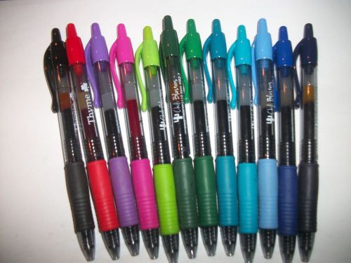 12 Imprinted Pilot G-2 Pens Assorted Colors